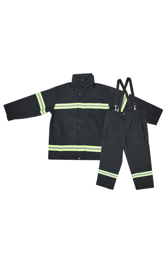 Flame Resistant Uniform, Heatproof Fire Resistant Coverall Waterproof Different Sizes  For Firefighters For Welding M,L,XL,XXL,1