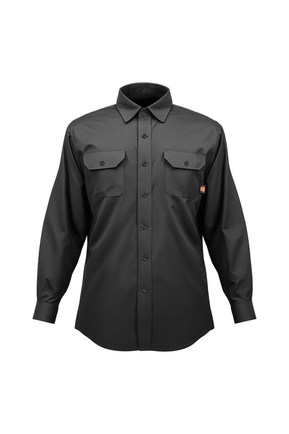 Flame Resistant Welding Jacket, 7oz Cotton FR Shirt, Heat Resistant, Machine Washable, ATPV 9.2 cal/cm Arc Rated, XL
