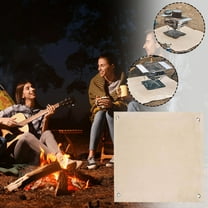 Flame Retardant Camping Mat, Glass Fiber Insulation Blanket, High Temp Resistance, Portable Fire Safety Cover, for Outdoor Cooking, Emergency Fire Shield, Heat Proof, Fire Prevention Gear DinXzu