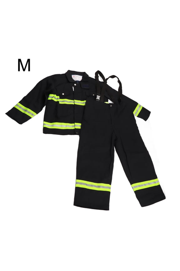 Flame Retardant Clothing Fireproof Heatproof Firemen Protective Reflective Coat TrousersM