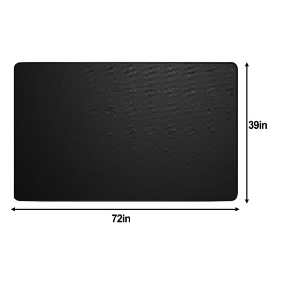 Flame Retardant Fiberglass Stove Mat For Gas/Electric Ranges & Fireplaces – Non-Slip Backing, Grease-Resistant, Heavy-Duty Floor Protection – 39 X 47 Inches(39 * 72in)