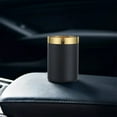 thumbnail image 1 of Flame Retardant Metal Car Ashtray - Stainless Steel, Waterproof, Funnel Lid, Easy Clean, 7.5x7.5x11cm, Black - Stylish Auto Accessory for Car, Office, Home, 1 of 4