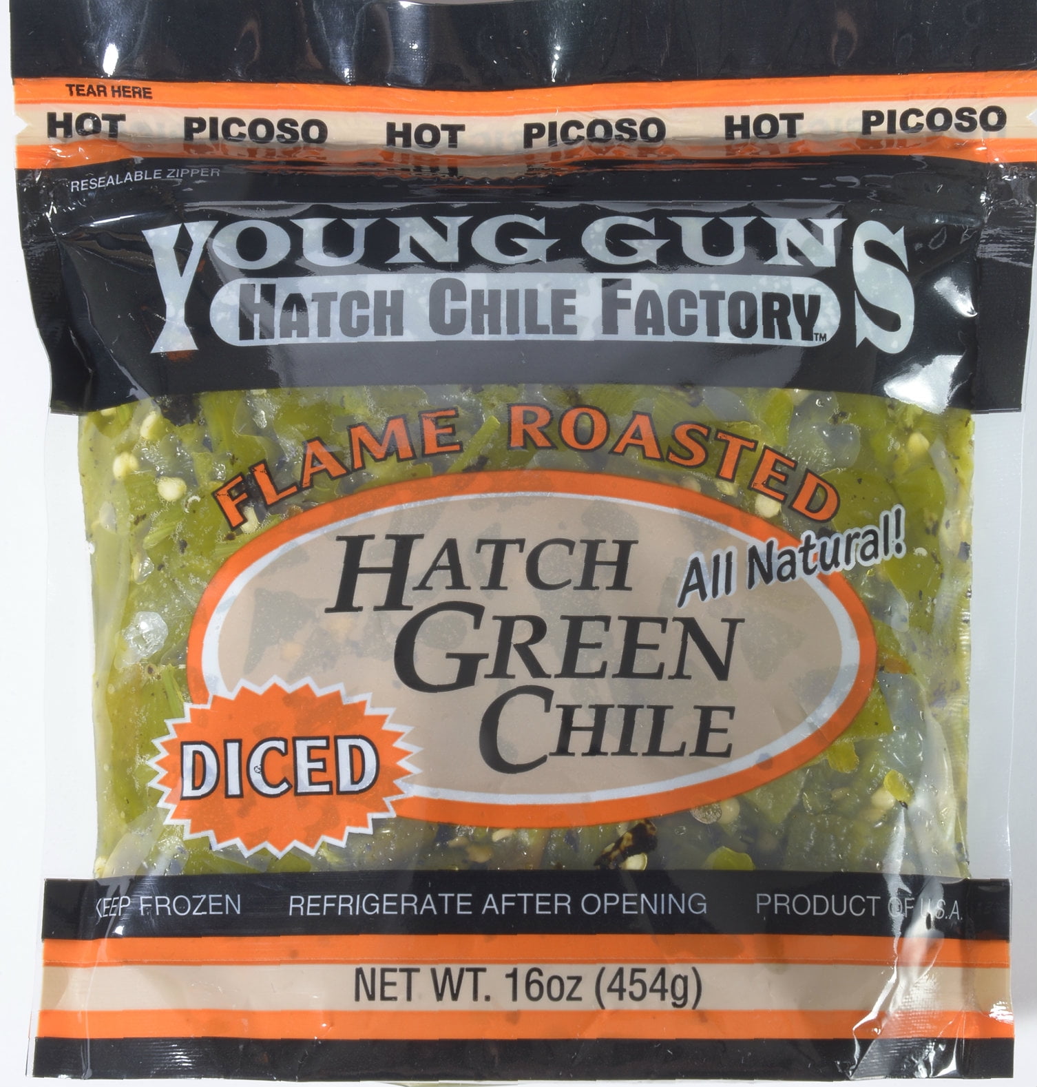Young Guns Produce Young Guns Hot Diced Green Hatch Chile