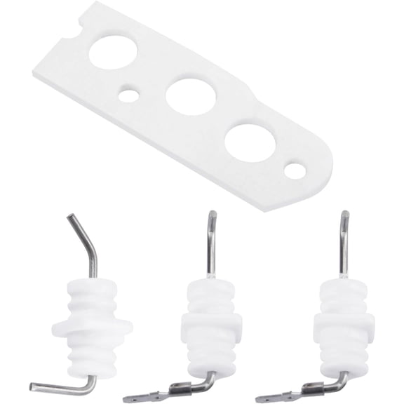 Flame Rod Electrode Set Water Heater Ignition Set Plastic and Metal Texture Repair Part Set Suitable for Water Heaters