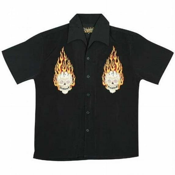 Flame Skull Club Shirt