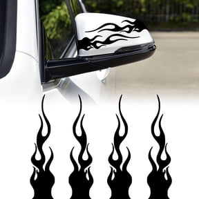 Flame Sticker Car Stickers 4 Pcs 5.9 ' ' Flame For Car Racing Waterproof Laptop Skateboard Decal Reflective Sticker