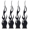 thumbnail image 1 of Flame Sticker Car Stickers Car Decoration Reflective Sticker Waterproof Car Exterior Parts Laptop Skateboard Decal Black Fangkenuo, 1 of 9