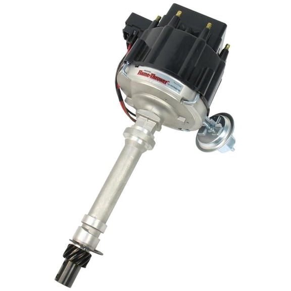 Flame-Thrower Black Cap Distributor HEI for Chevrolet Small Block & Big Block