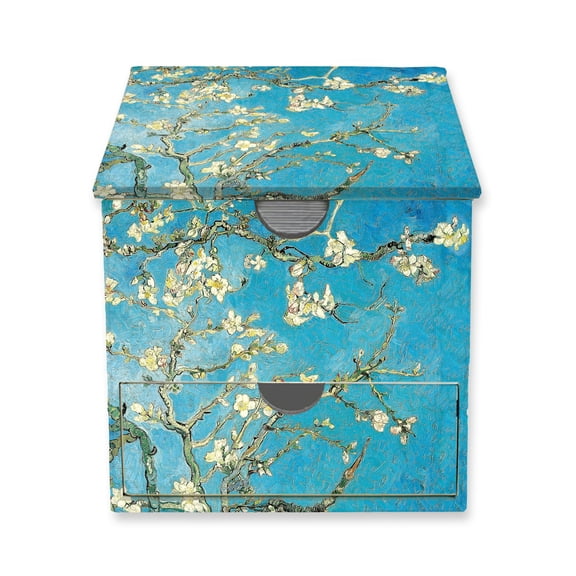 Flame Tree Studio Vincent van Gogh: Almond Blossom Flame Tree Memo Box with Drawer (Paperback)