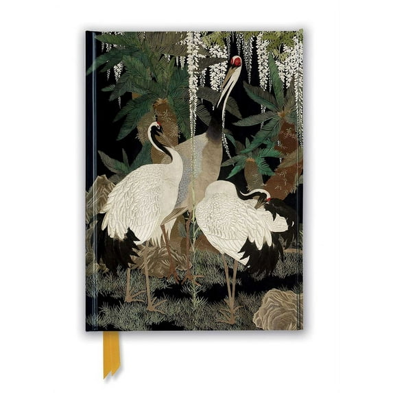 Flame Tree Notebooks: Ashmolean: Cranes, Cycads and Wisteria by Nishimura So-zaemon XII (Foiled Journal) (Notebook / blank book)