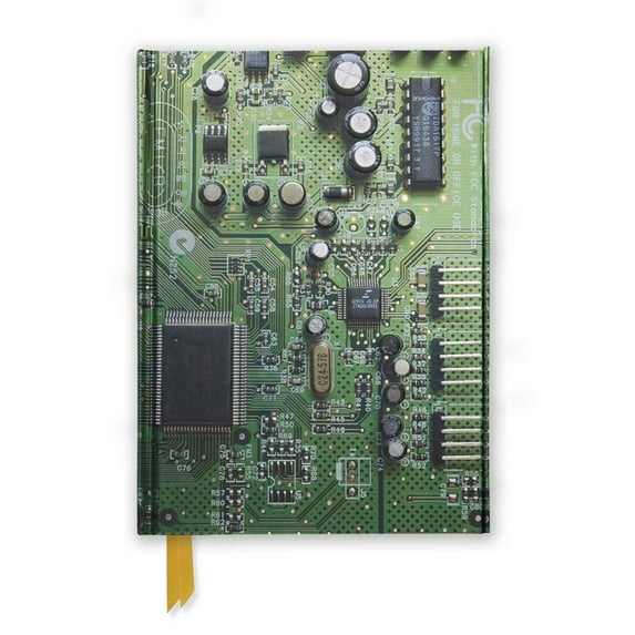 Flame Tree Notebooks: Circuit Board Green (Foiled Journal) (Notebook / blank book)