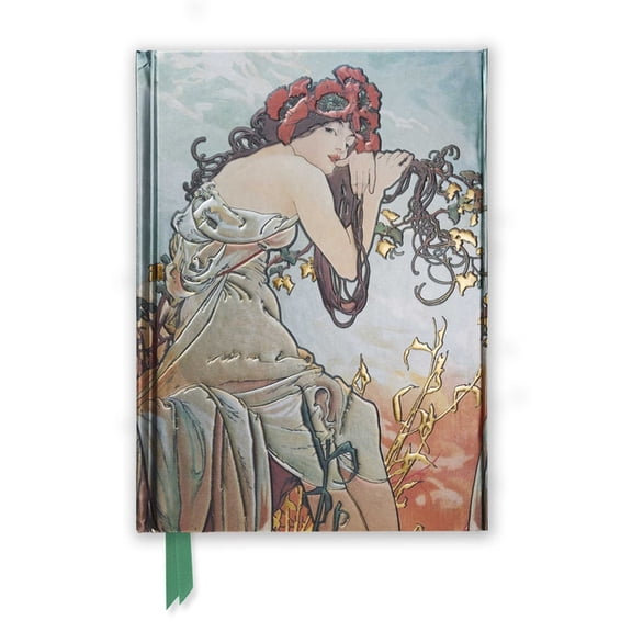 Flame Tree Notebooks Mucha: Summer (Foiled Journal), Book 15, (Hardcover)
