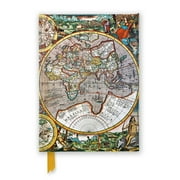 Flame Tree Notebooks Pieter Van Den Keere Antique Map Foiled Journal, Hardcover