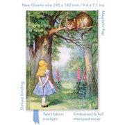 Flame Tree Quarto Notebook John Tenniel Alice and the Cheshire Cat Foiled Quarto Journal, Hardcover