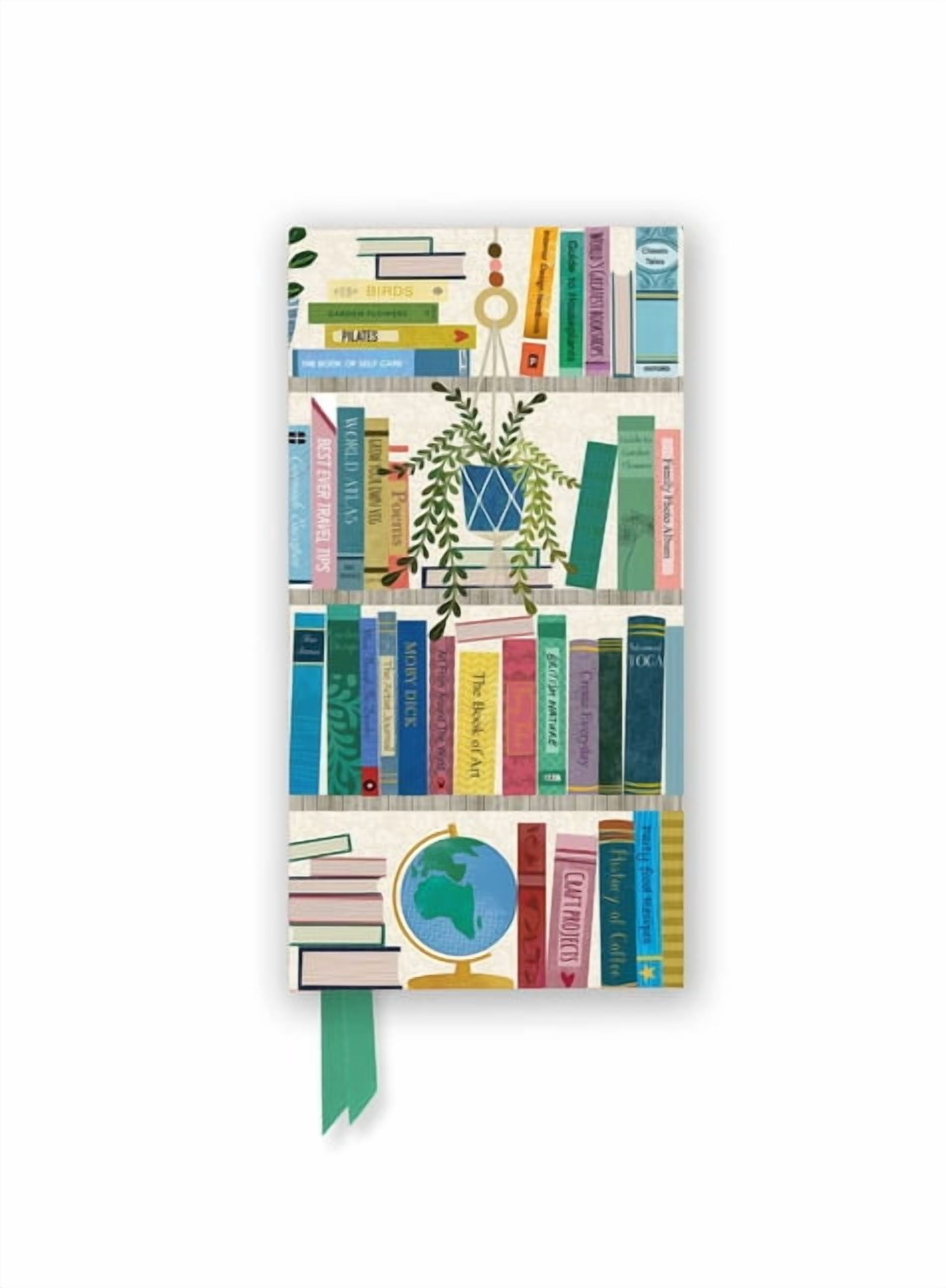 Flame Tree Slimline Journals Georgia Breeze: Bookshelves (Foiled Slimline Journal), (Hardcover)