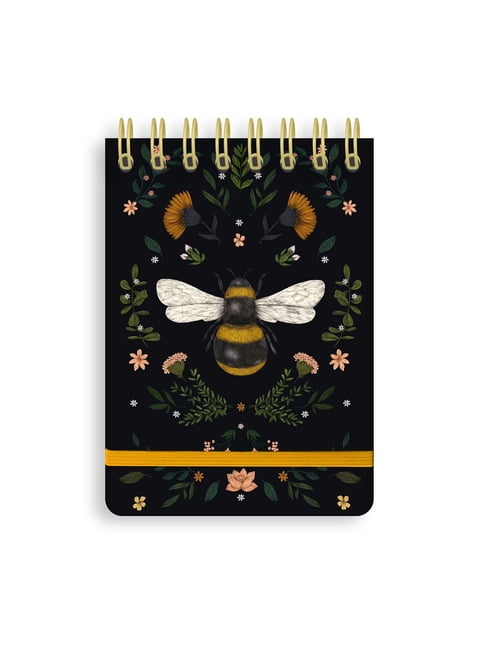 Flame Tree Spiral Pocket Notebooks Jade Mosinski: Bee (Spiral Bound Pocket Notebook), (Paperback)