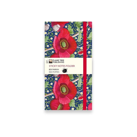 Flame Tree Sticky Notes Folder Bex Parkin: Red Poppies Flame Tree Sticky Notes Folder, (Hardcover)