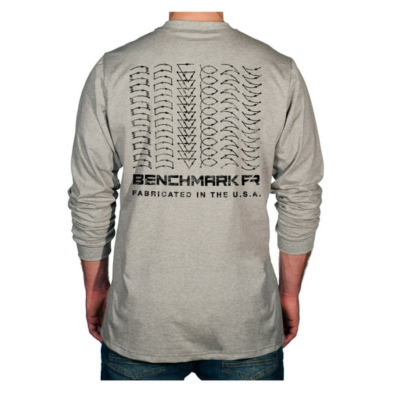 Flame and Arc Resistant Long Sleeve Printed Shirt - Welding Weave Graphic - Made in the USA