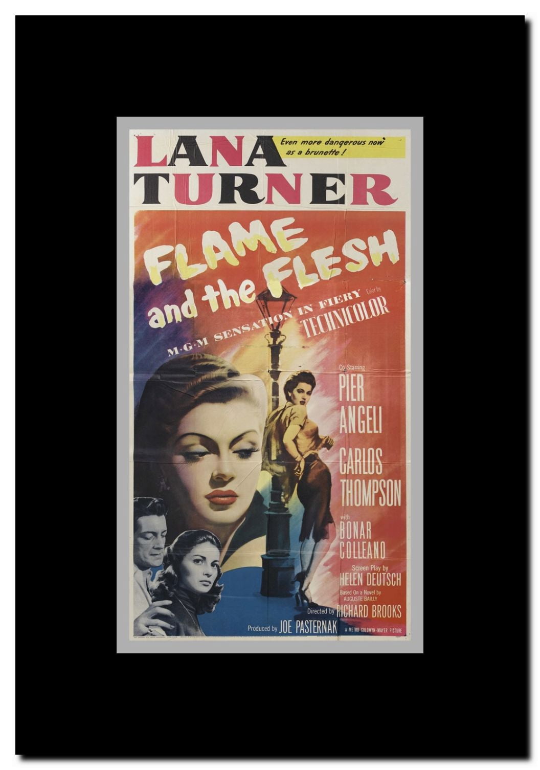 Flame and The Flesh Framed Movie Poster