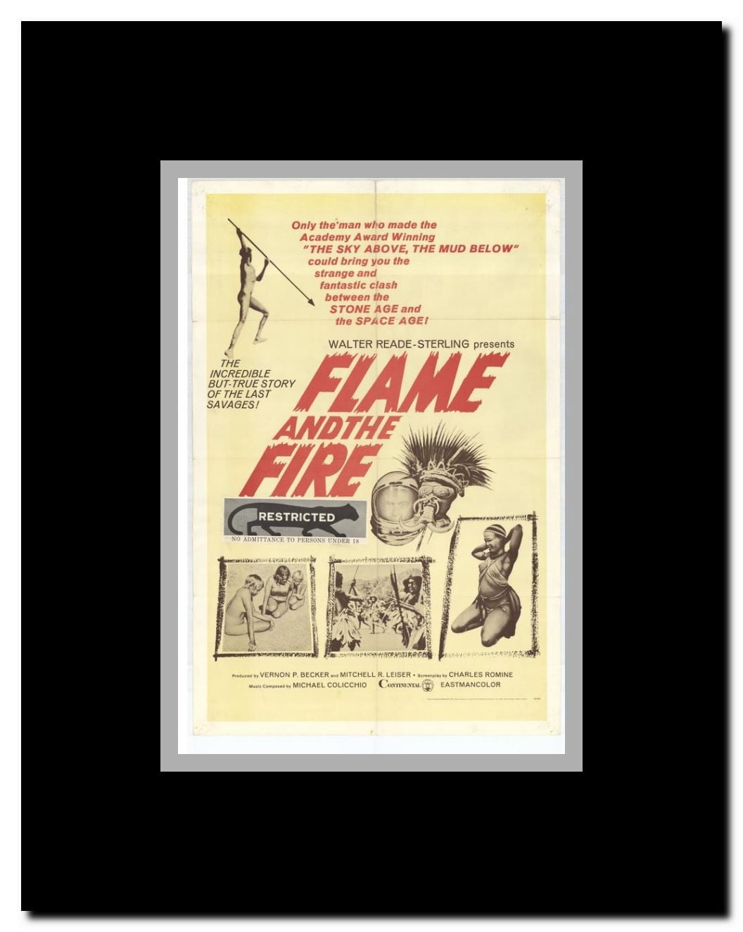 Flame and the Fire Framed Movie Poster