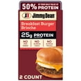 thumbnail image 1 of Jimmy Dean Protein Breakfast, Burger, Egg, Cheese Brioche, Fully Cooked Frozen Sandwiches, 2 Count, 1 of 17
