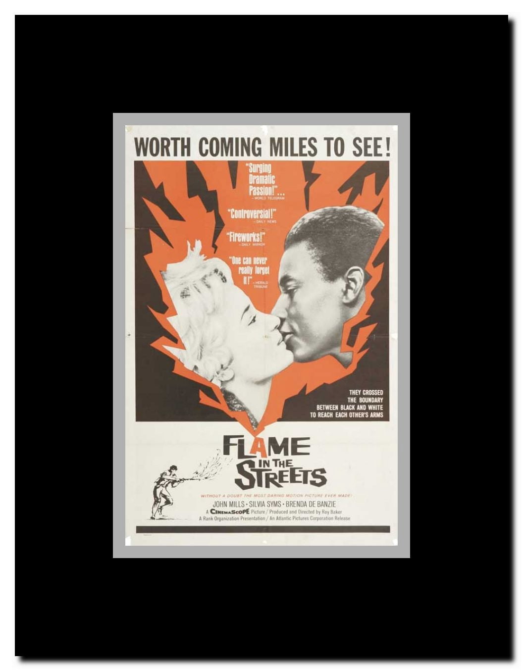 Flame in the Streets Framed Movie Poster