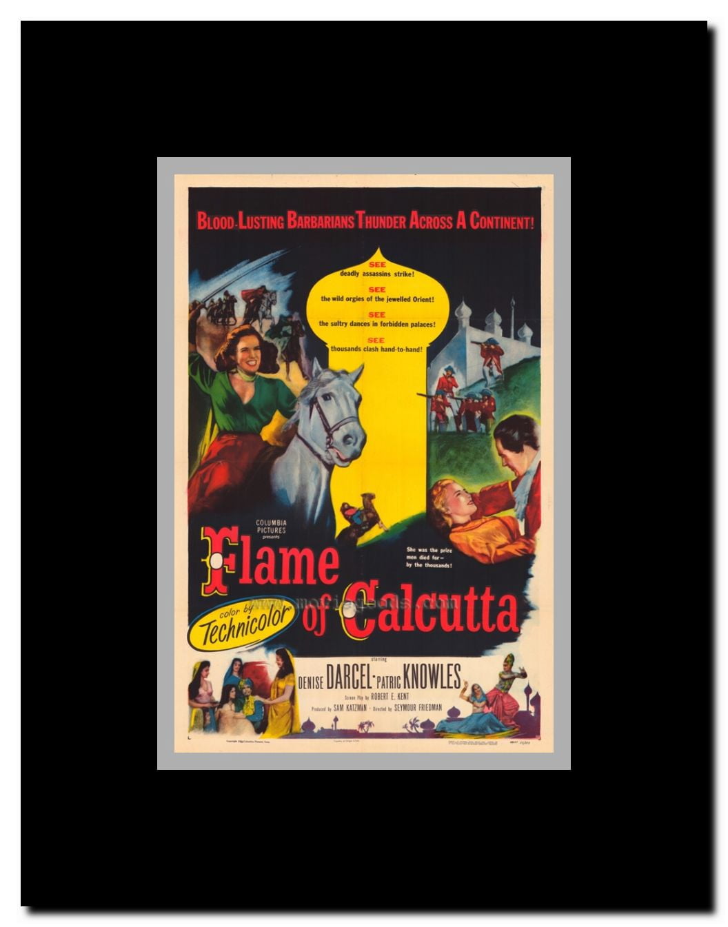 Flame of Calcutta Framed Movie Poster