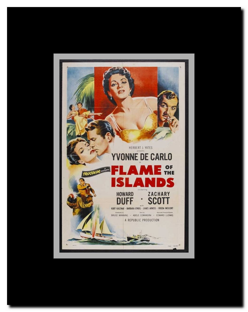 Flame of the Islands Framed Movie Poster
