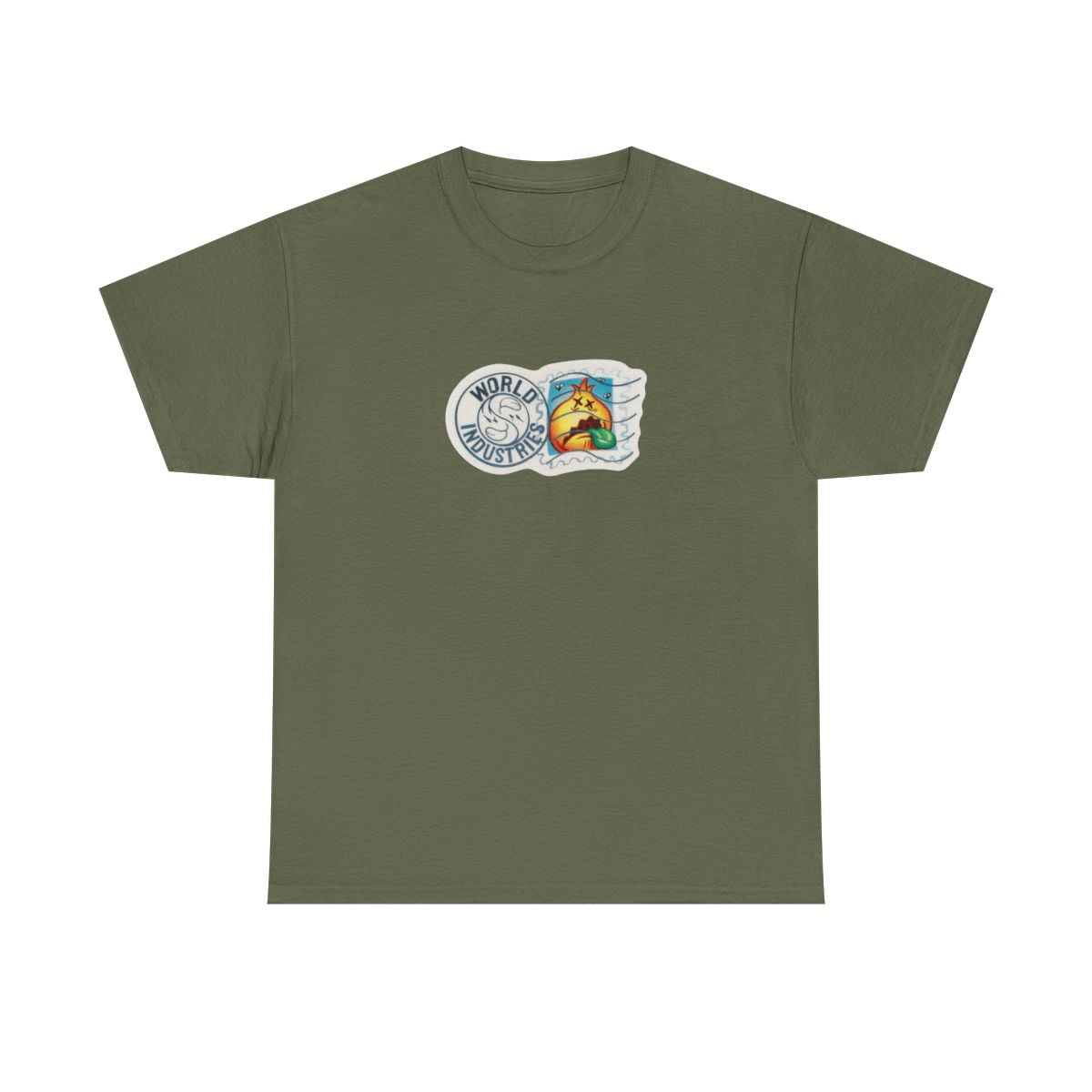 Flameboy Stamp World Industries Skateboard 2001 Vintage Classic TShirt Flameboy stamp world industries skateboard 2001 vintage classic tshirt