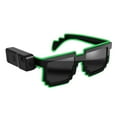 Flameee Cordless LED Light Up Neon Rave Party Sunglasses, Glowing DJ