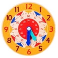 Flameee Montessori Wooden Clock for Children, Toys with Hours, Minutes