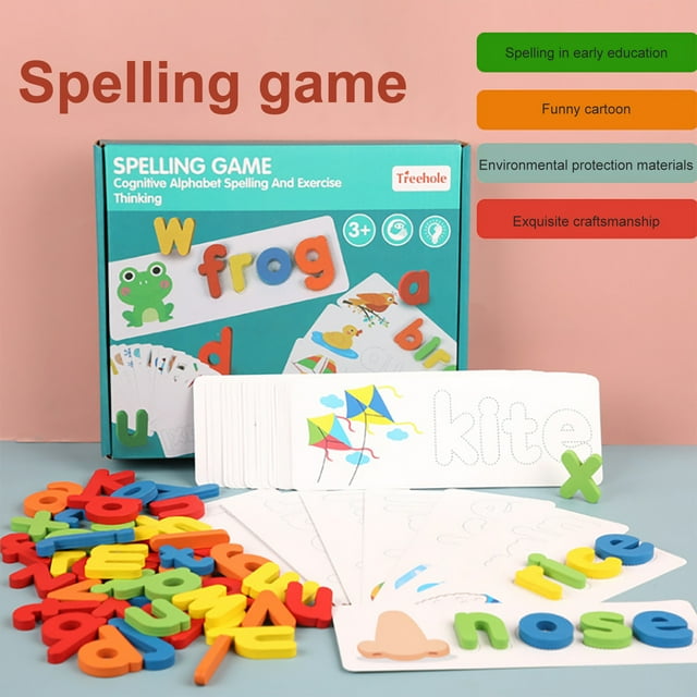 Flameee Seeing and Spelling Learning Toys, Matching Letters Game Sight
