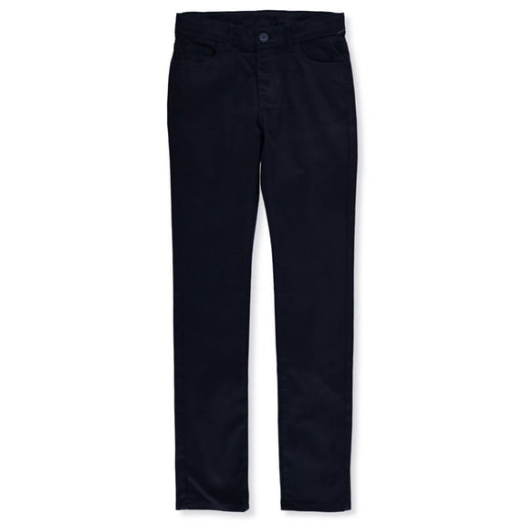 Flamehead Skate Girls' Skinny Pants - navy, 8 (Big Girls)