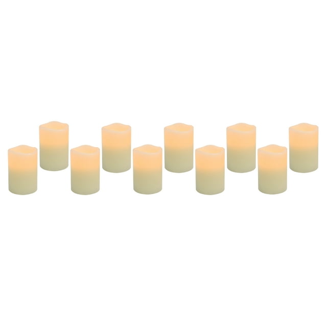 Flameless 2.8in LED Votive Candles, 10-Pack