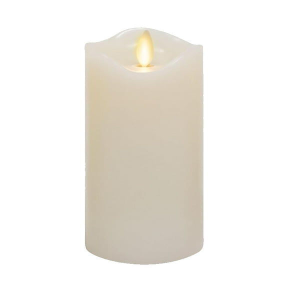 Flameless Candles Battery Operated with Timer, 3D Moving Flame Flickering, Last 600+ Hours Battery Candles, 3" x 4" Ivory Real Wax Electric LED Candle for Wedding Party Decorations