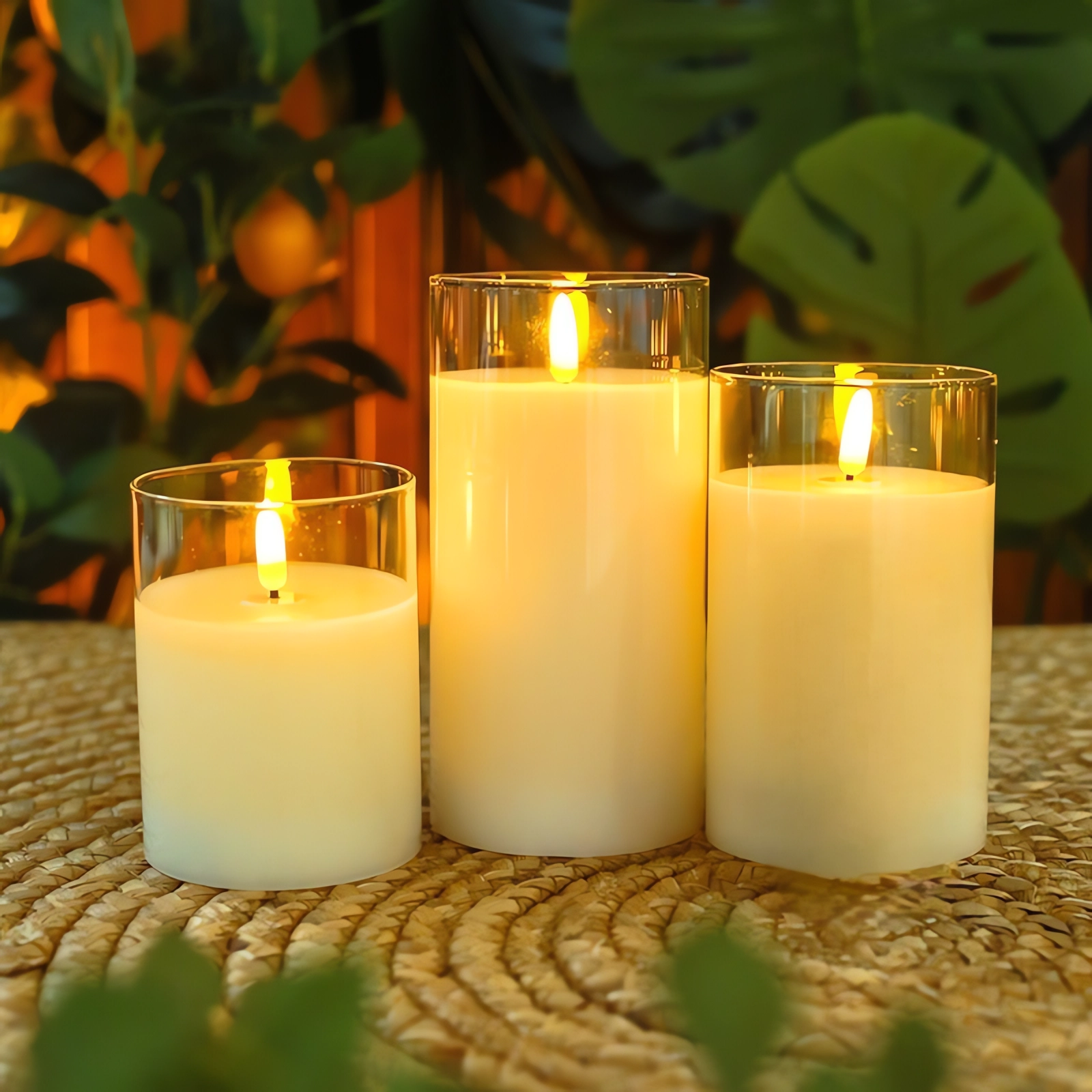 Mainstays 3x4in Flameless LED Pillar Candle, Set of 6