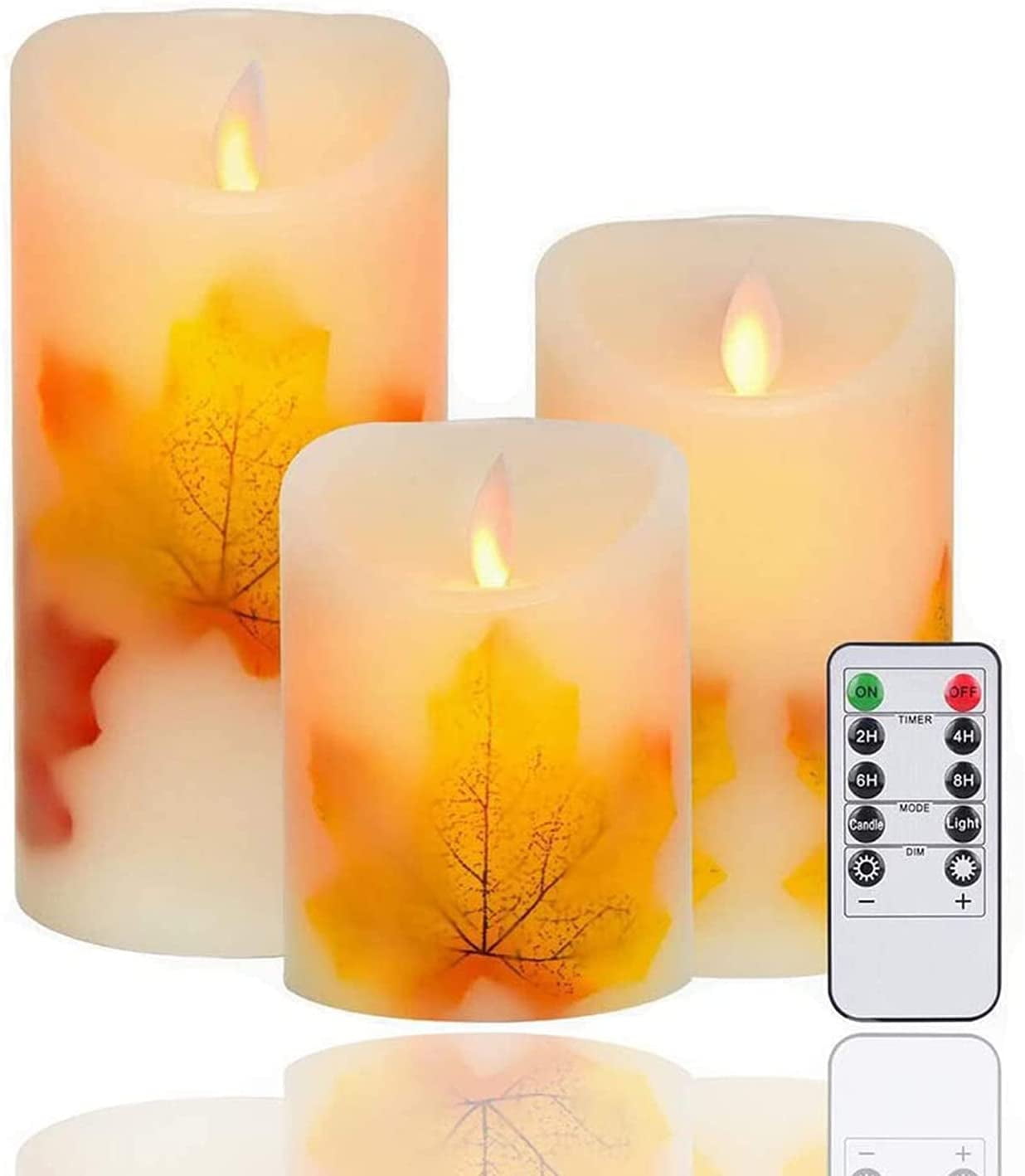Flameless Candles Light, Wekity Battery Candles Warm White Flameless