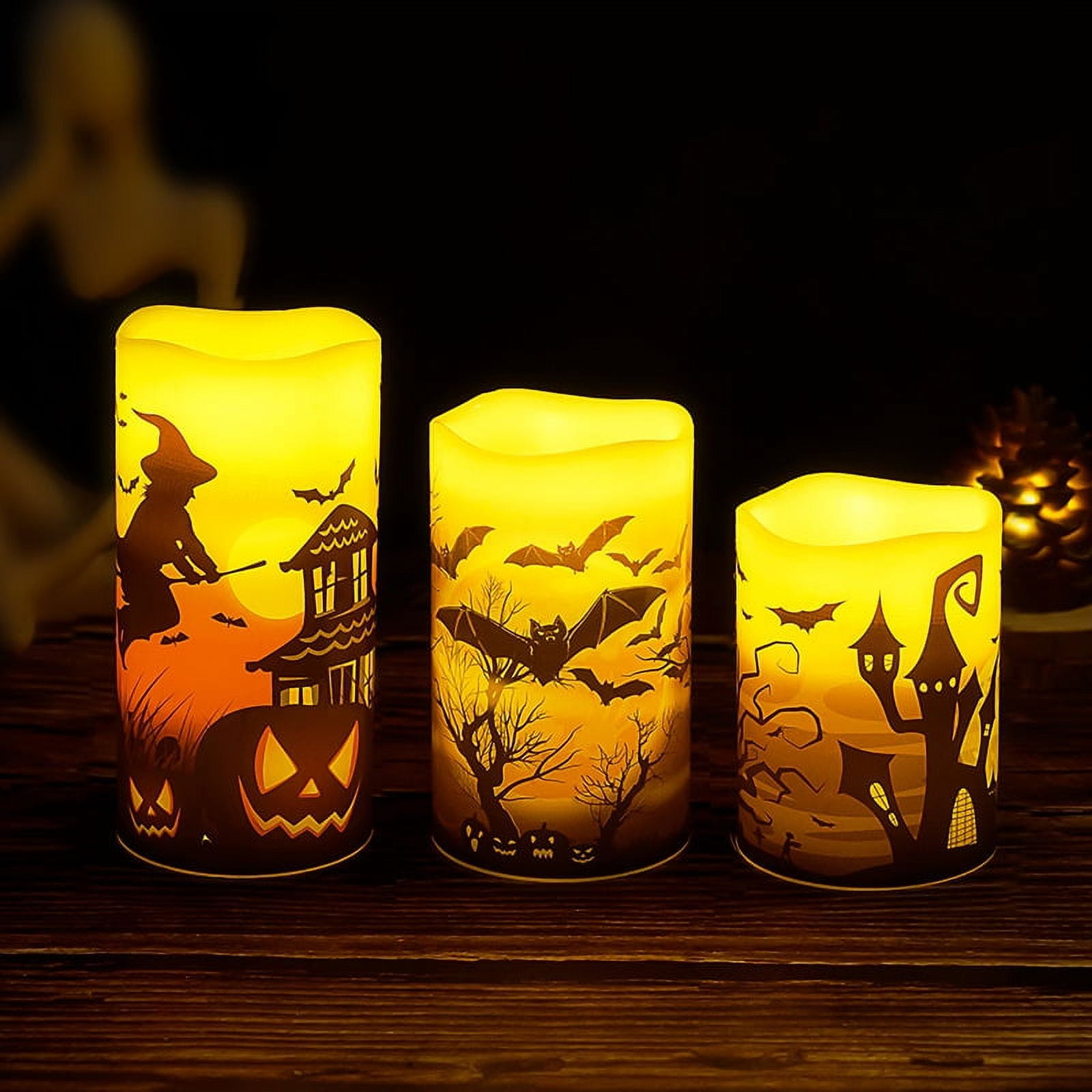 Flameless Candles with Remote & 24Hour Cycling Timer, Color Changing