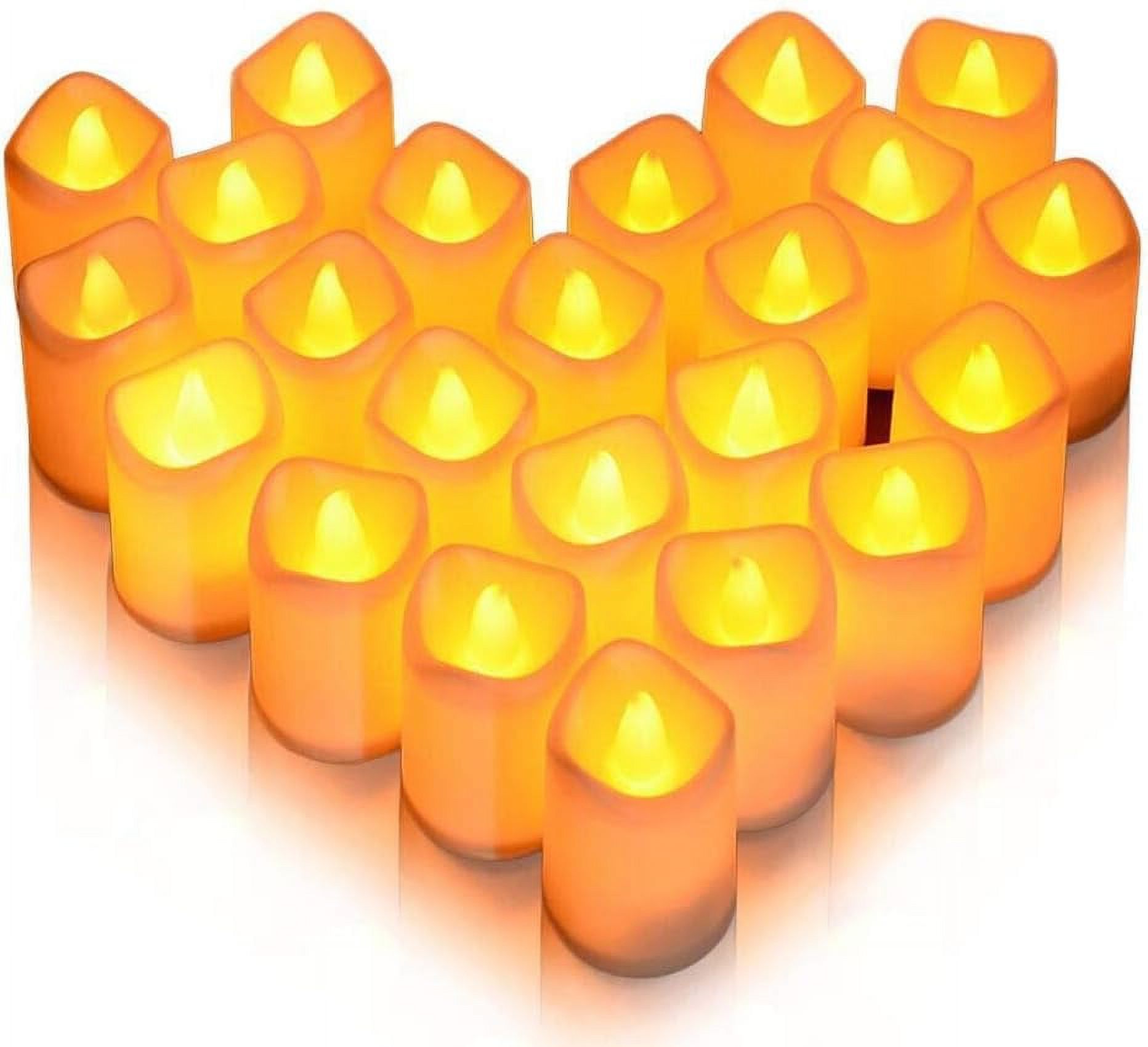 Flameless Candles, Warm White Led Candles with Realistic Flickering