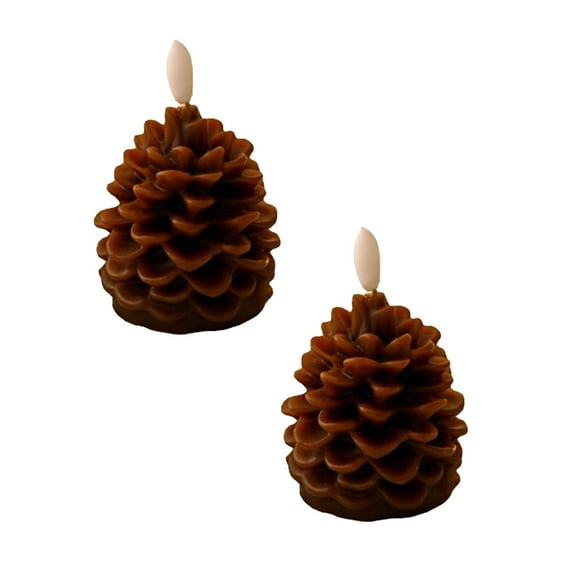 Flameless Candles With Timer Battery Operated Flickering Wick Real Wax Candles For Holiday Indoor Desktop Ornament Easy To Use