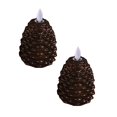 thumbnail image 1 of Flameless Candles With Timer Battery Operated Flickering Wick Real Wax Candles For Holiday Indoor Desktop Ornament Easy To Use, 1 of 4