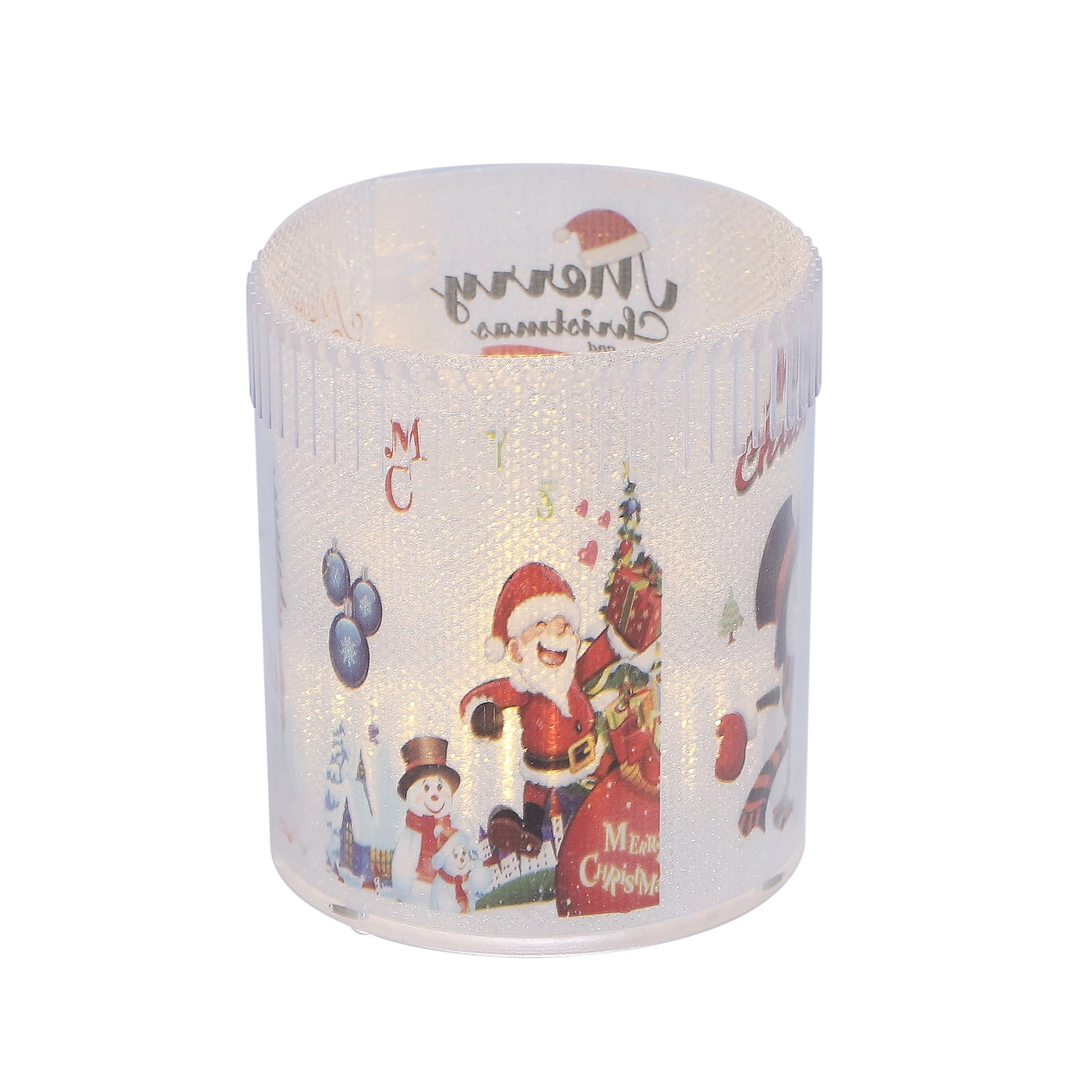 Flameless Christmas Candles Realistic Flickering Flameless Christmas