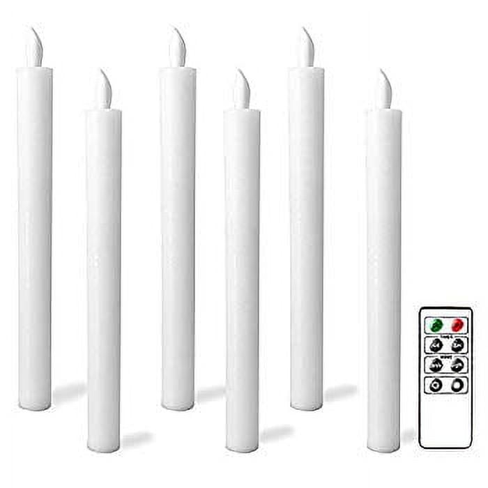 Flameless Flickering Taper Candles LED Battery Operated Windows