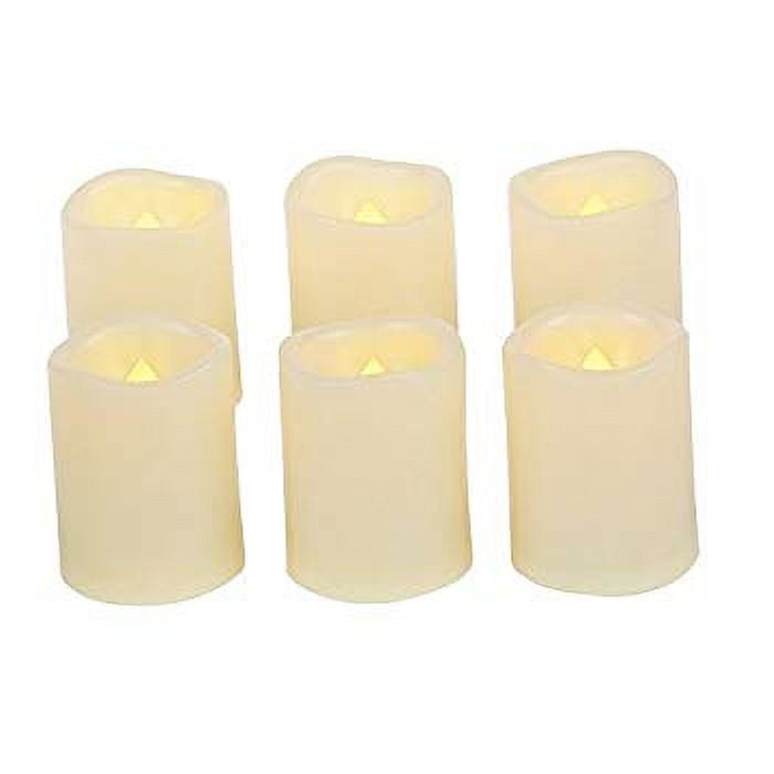 Flameless LED Battery Operated Votive Candles with Timer Flickering