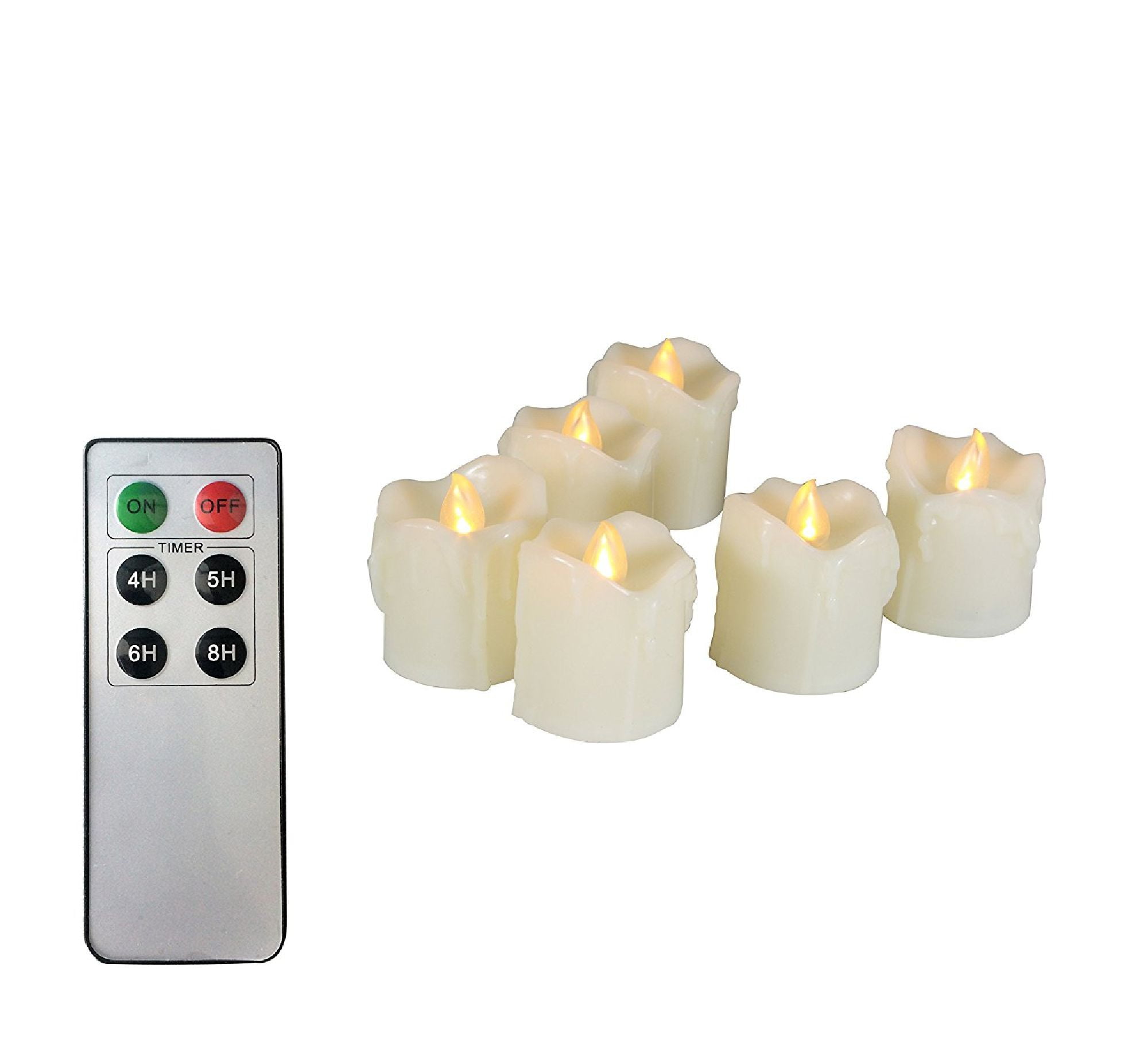 Flameless LED Battery Operated Votive Candles with Remote and Timer 1.5