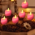 thumbnail image 1 of Flameless LED Candles 6-Pack Battery Operated Tea Lights with Realistic Flickering Effect, Safe Electronic Candles for Christmas Halloween Wedding Party Centerpiece Decor, 1 of 6