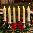 thumbnail image 1 of Flameless LED Candles with Remote and Timer, 7.5 Inch Battery Operated Pillar Candles with Holders, Safe Realistic Lights for Christmas Party Holiday Decor, 1 of 6