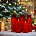 thumbnail image 1 of Flameless LED Candles with Timer 5 Pc Flickering Flameless Candles for Romantic Ambiance and Home Decoration Stable Acrylic Shell,with Embedded Star String，Battery Operated Candles, 1 of 7