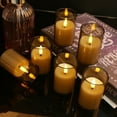 thumbnail image 1 of Flameless LED Candles with Timer 6 Pc Flickering Flameless Candles for Romantic Ambiance and Home Decoration Stable Acrylic Shell，Battery Operated Candles（Grey）, 1 of 9