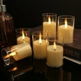 thumbnail image 1 of Flameless LED Candles with Timer 6 Pc Flickering Flameless Candles for Romantic Ambiance and Home Decoration Stable Acrylic Shell，Battery Operated Candles（Clear）, 1 of 9
